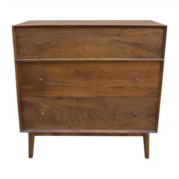 Mid Century Mango Wood  Drawer Chest CG