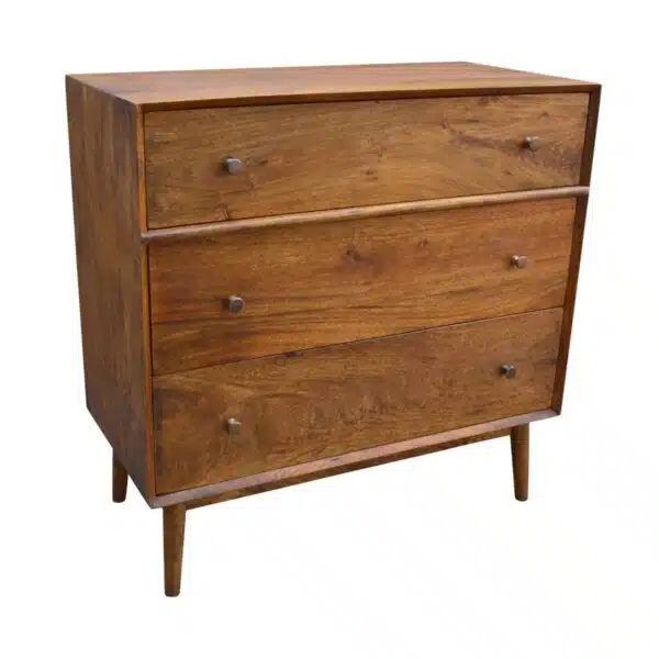 Mid Century Mango Wood  Drawer Chest CG