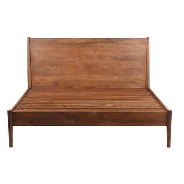 Mid Century Mango Wood Queen Bed CG