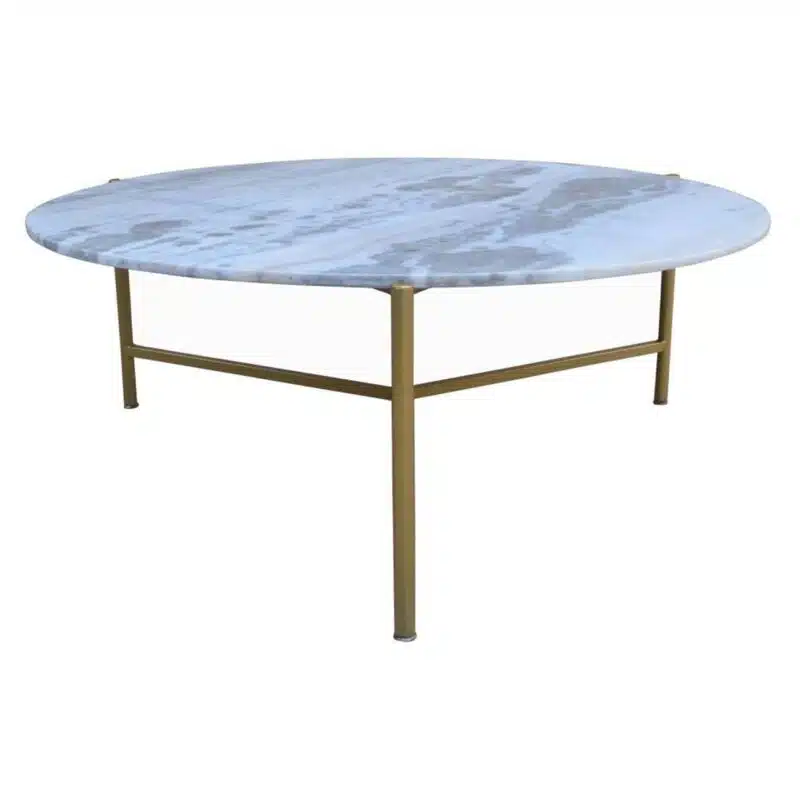 Moscow Iron Marble Top Coffee Table