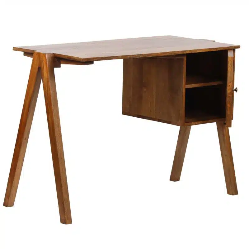 Pacifica Mango Wood Rattan Desk CG