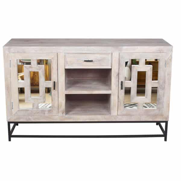 Parlour Mango Wood Iron TV Stand S