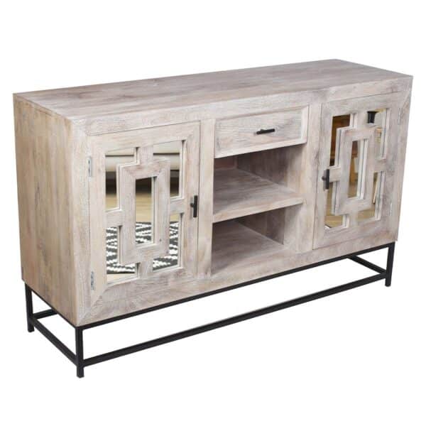 Parlour Mango Wood Iron TV Stand S