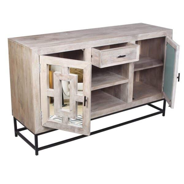 Parlour Mango Wood Iron TV Stand S