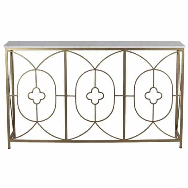 Rouge Iron Marble Console