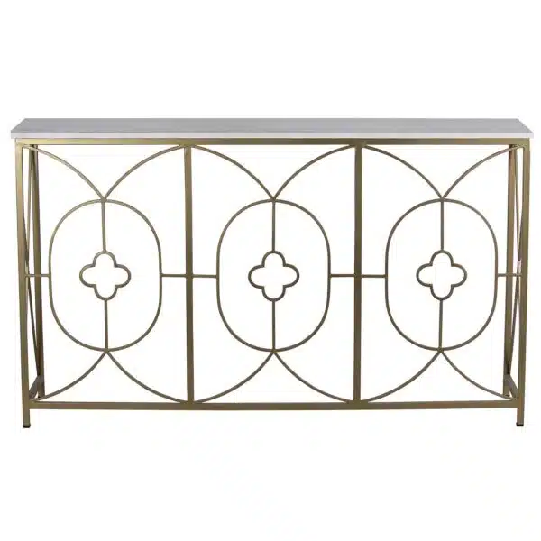 Rouge Iron Marble Console