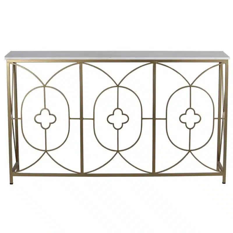 Rouge Iron Marble Console