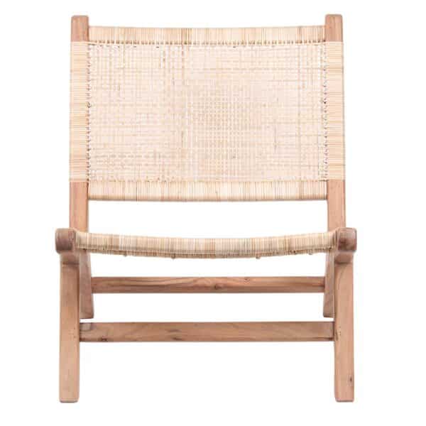 Savanna Acacia Wood Rattan Chair NA