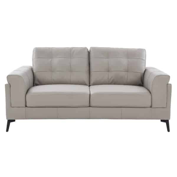 Scottsdale Leather  Seater Channel Back Sofa