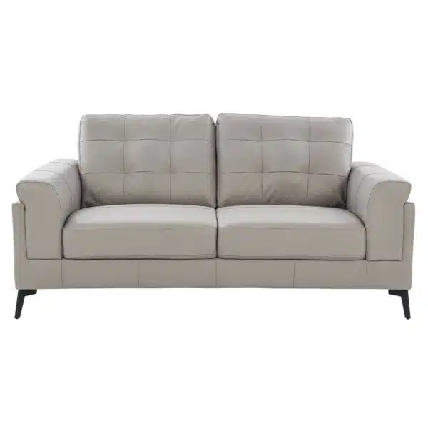 Scottsdale Leather  Seater Channel Back Sofa