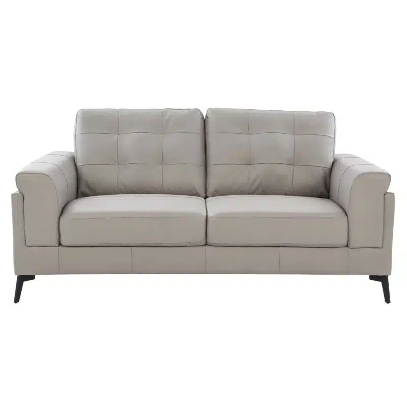 Scottsdale Leather  Seater Channel Back Sofa