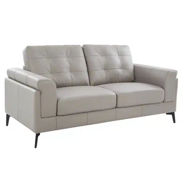 Scottsdale Leather  Seater Channel Back Sofa