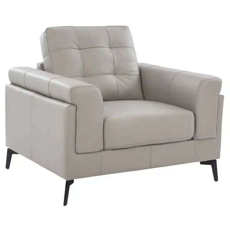 Scottsdale Leather Channel Back Chair