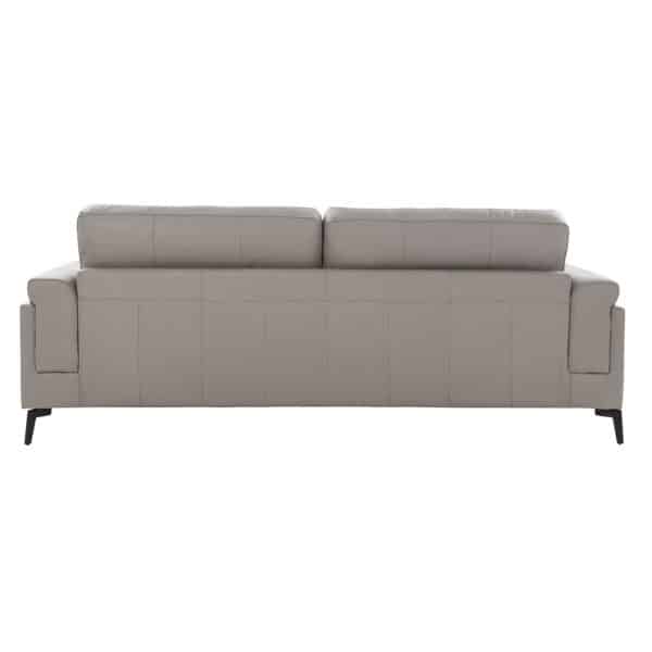 Scottsdale Leather Large  Seater Channel Back Sofa