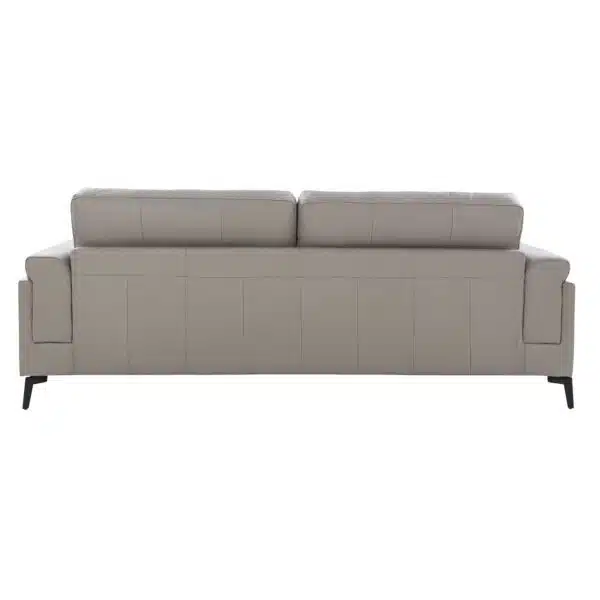 Scottsdale Leather Large  Seater Channel Back Sofa