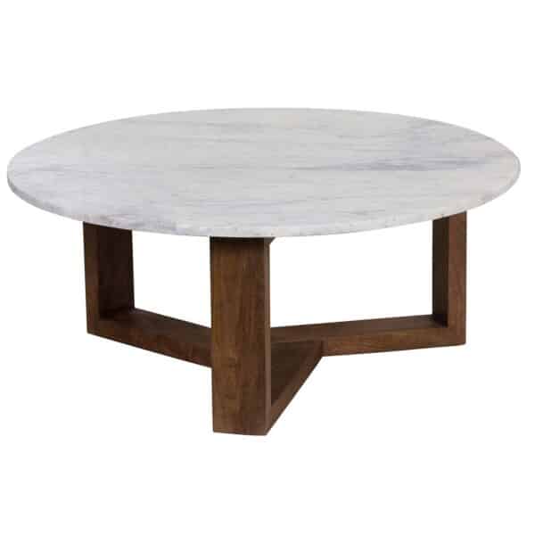 Tria Mango Wood Marble Coffee Table WW