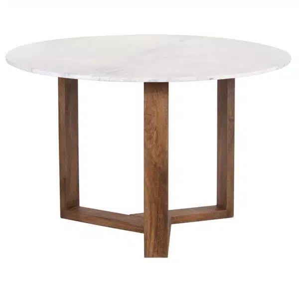 Tria Mango Wood Marble Dining Table WW