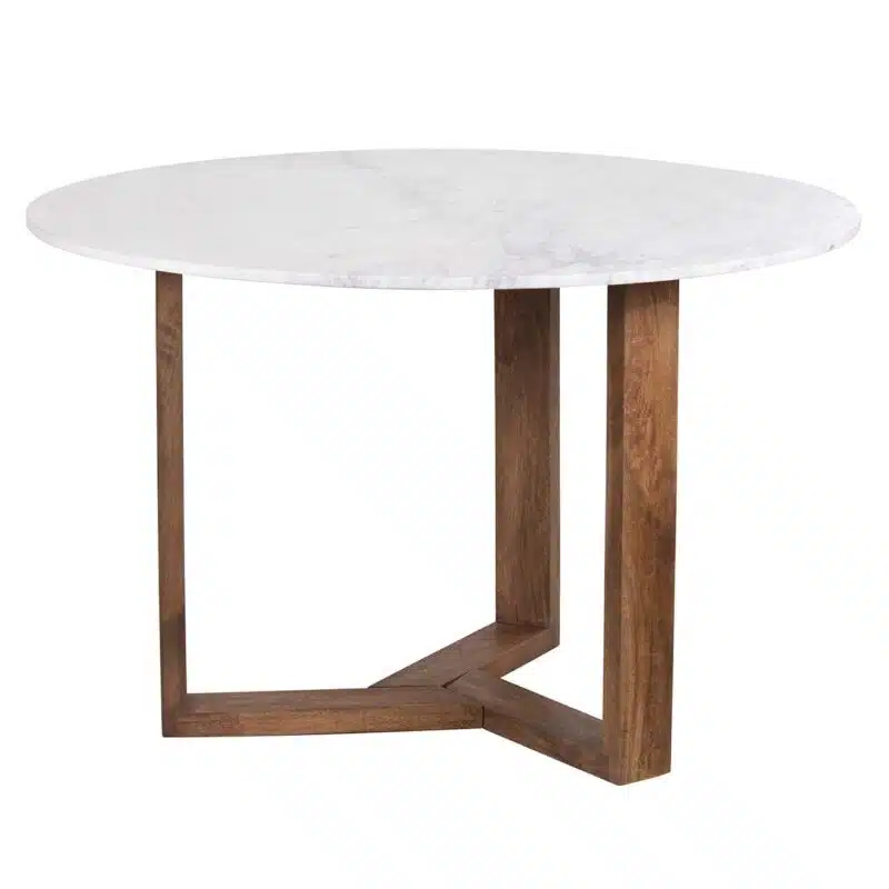 Tria Mango Wood Marble Dining Table WW