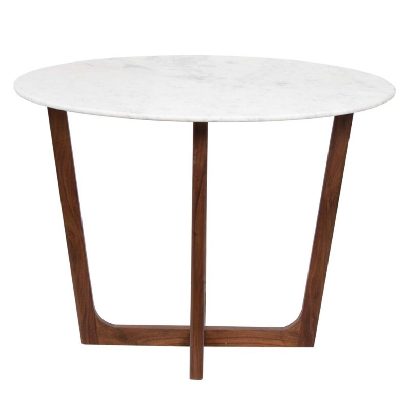 Vienna Acacia Wood Marble Round Dining Table WW