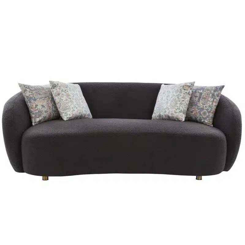 Washington Fabric Sofa Black