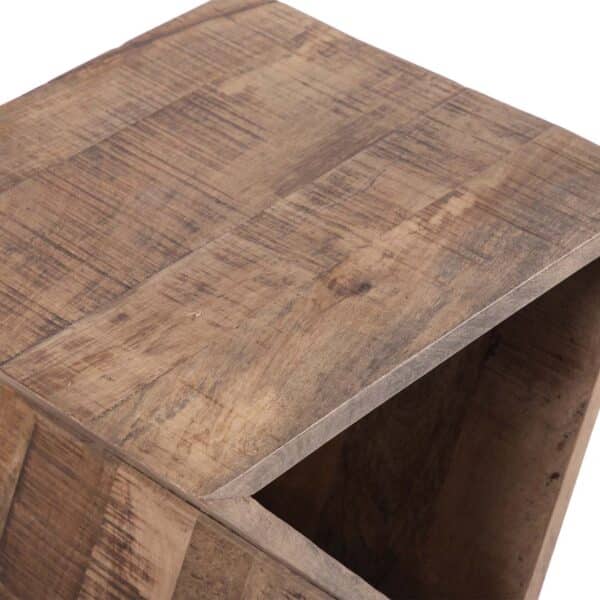 X Mango Wood Side Table