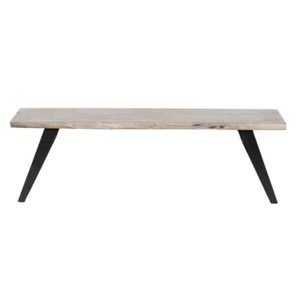 Yuki Acacia Wood Iron Live Edge Bench S