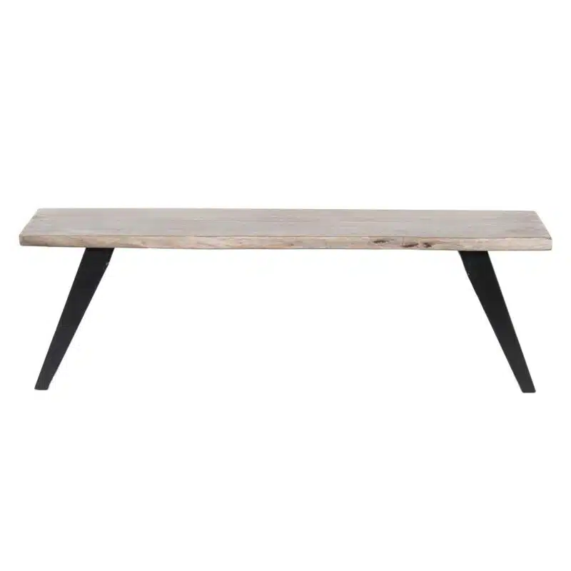 Yuki Acacia Wood Iron Live Edge Bench S