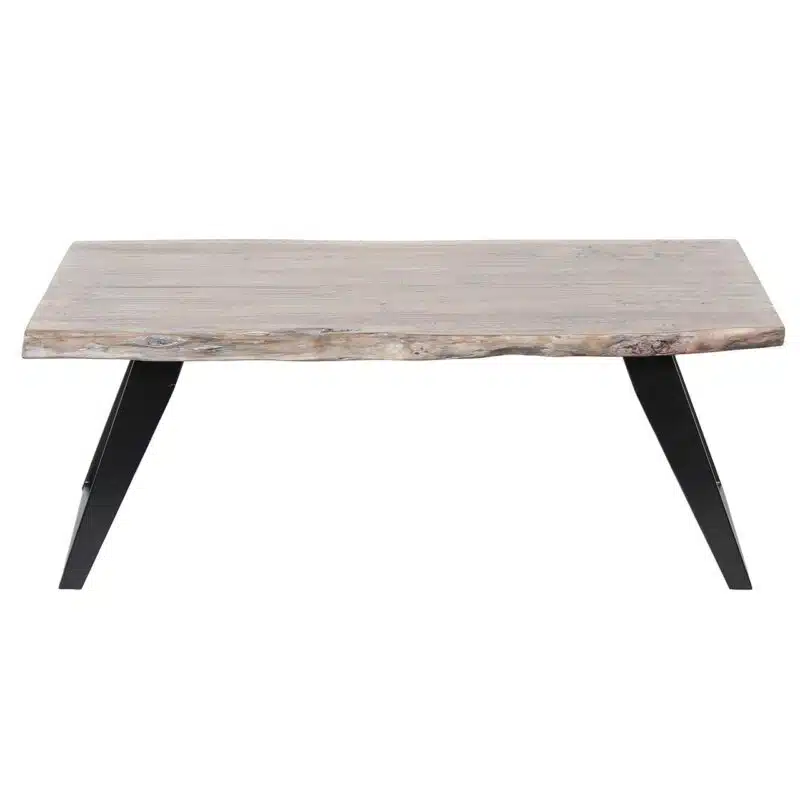 Yuki Acacia Wood Iron Live Edge Coffee Table S