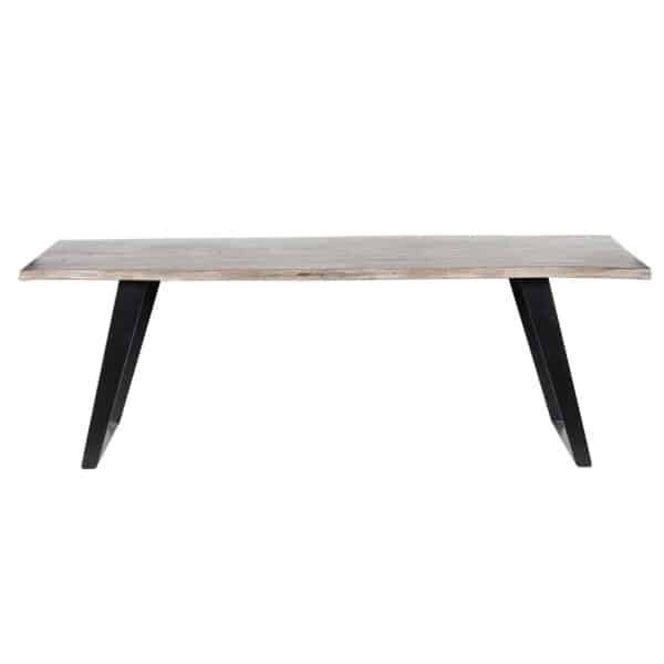 Yuki Acacia Wood Iron Live Edge Dining Table S